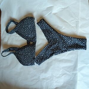 Oneone black and white bikini set